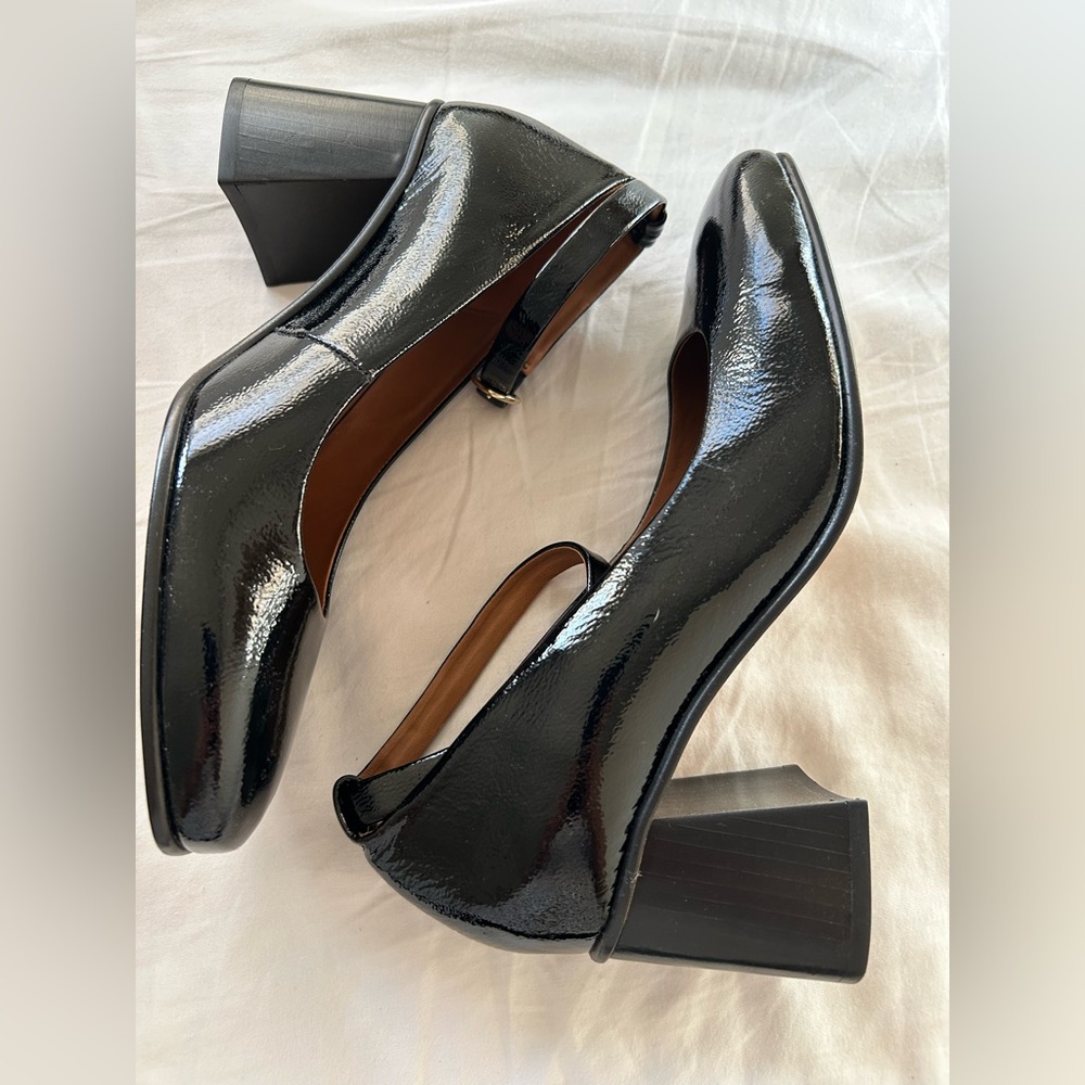 Bobbies Elegant Black Heels with Ankle Strap heels - Picture 5 of 10